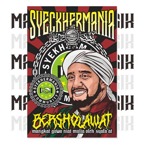 Bendera Full Printing Pecinta Sholawat Syekhermania Mafia