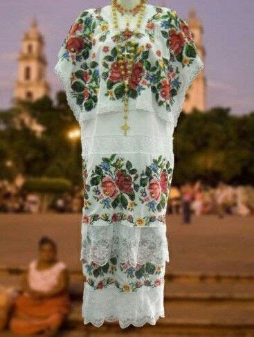 Terno Yucateco Vestidos Mexicanos Yucatan Traje Tipico Traje Regional