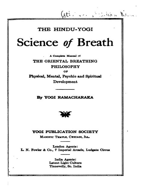 1905 Ramacharaka Hindu Yogi Science Of Breath Pdf