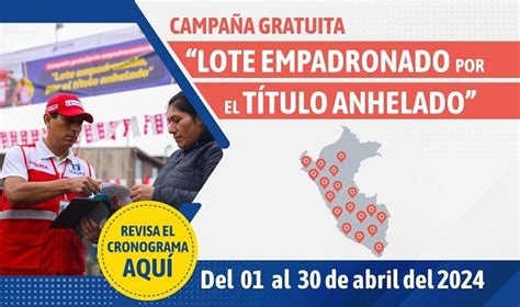 Abril Campa A Lote Empadronado Por El Titulo Anhelado