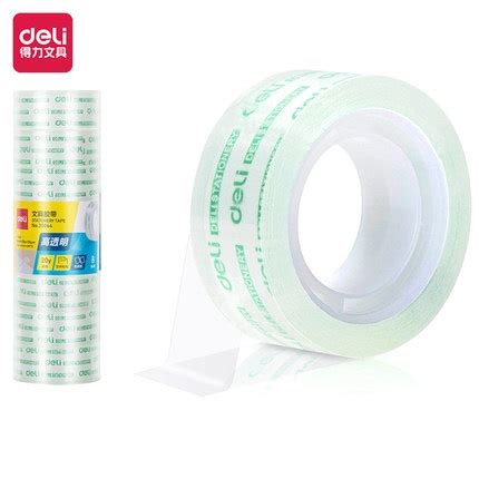 Deli Clear Tape 18mm x 20 Yards Transparent Tape Small Office Tape Stationery Tape | Shopee Malaysia