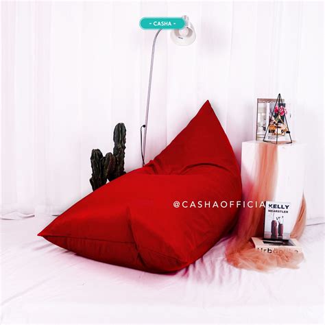 Jual Casha Bean Bag Triangle Waterproof Size Medium Shopee Indonesia