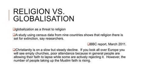 Globalization And Religion Ppt