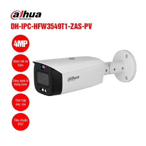 Camera IP Dome Full Color 4MP DAHUA DH IPC HDW2449T S IL giá rẻ