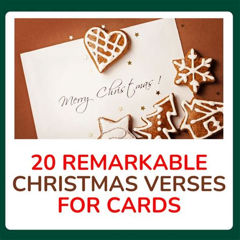 20 Remarkable Christmas Verses for Cards