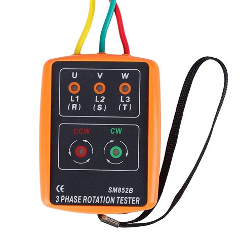 SM 852B 3 Phase Sequence Tester Rotatie Rotation Tester 60V 600V AC