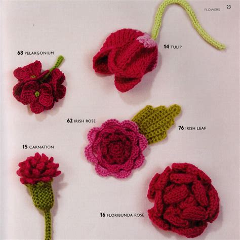 100 Flowers To Knit Crochet 100 Flores De Punto Y Ganchillo