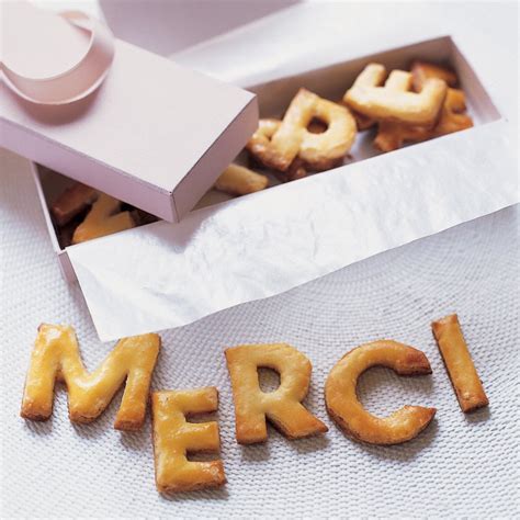 Des Lettres Biscuits Pour Dire Merci Marie Claire