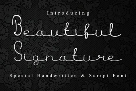 Beautiful Signature Font By Slenting Art Creative Fabrica