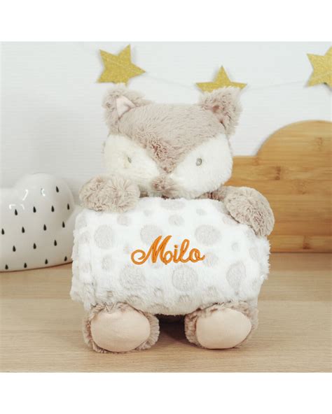 Couverture Polaire Personnalis E Peluche Renard Ourson C Lin