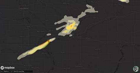 Hail Map In Rock Island IL On September 17 2015 HailTrace