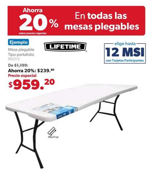 Sam S Club Mesa Plegable Lifetime De 183 X 76 Cm 938 Precio