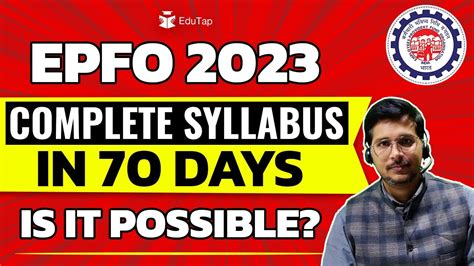 UPSC EPFO 2023 Syllabus EPFO APFC EO AO Study Plan EPFO