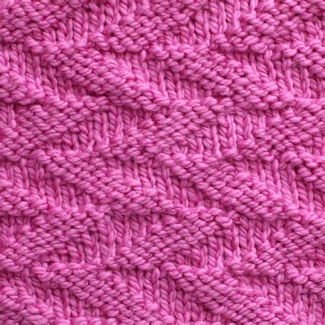 Cut Diagonals Stitch Knitting Pattern For Beginners Studio Knit