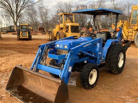 New Holland TC30 Tractor W Loader Woods Backhoe Attachment Witcher