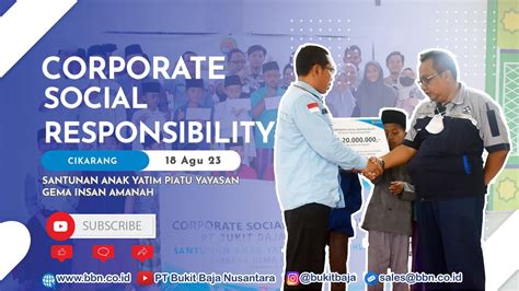 Corporate Social Responsibility Csr Yayasan Yatim Piatu Gema