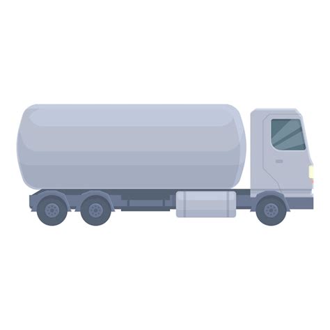 Transporte Cisterna Icono Dibujos Animados Vector Cami N Gasolina