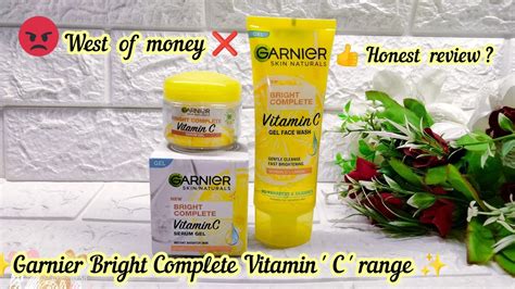 Garnier Vitamin C Gel Face Wash And Cream Review Youtube