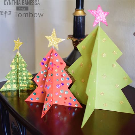 Paper Craft Christmas Tree Tombow USA Blog