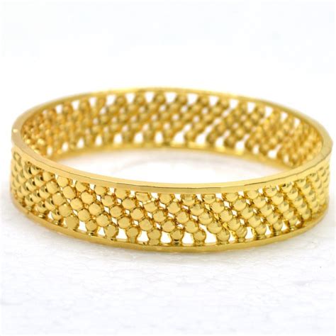 Buy Kollam Supreme Gold Plated Designer Broad Bangle Online