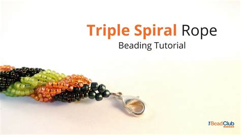 Triple Spiral Rope Stitch Beading Tutorial YouTube