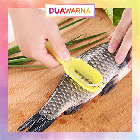 Jual DuaWarna Pembersih Sisik Ikan Alat Pengupas Kerokan Sisik Ikan