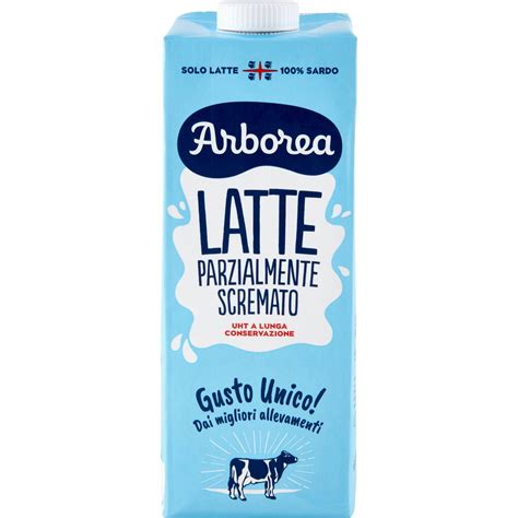 Latte Uht Parzialmente Scremato ARBOREA 1000 ML Coop Shop