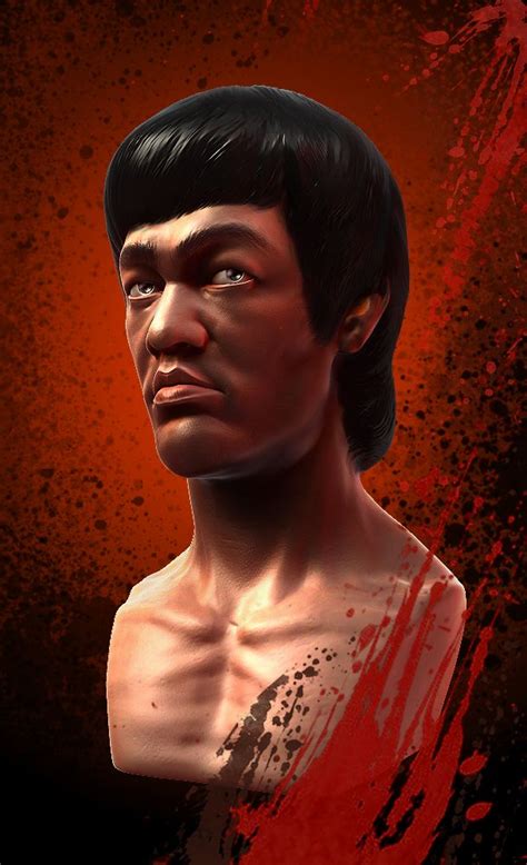 Zbrush Photoshop Lee Xiao Longbruce Lee Render Composite