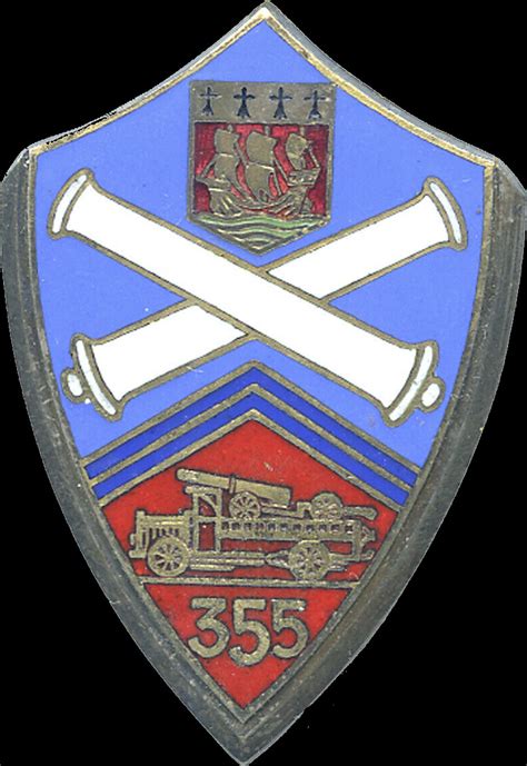 Blason De 355th Automobile Artillery Regiment French Army1coat Of