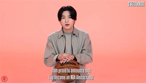 BTS SUGA Is Now The Official NBA Ambassador What Are His Capabilities