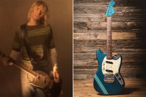 Kurt Cobains Smells Like Teen Spirit Fender Mustang Guitar Goes Up