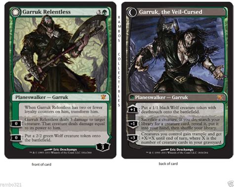 Garruk Relentless Garruk The Veil Cursed X 2 20 Random Rares Mtg