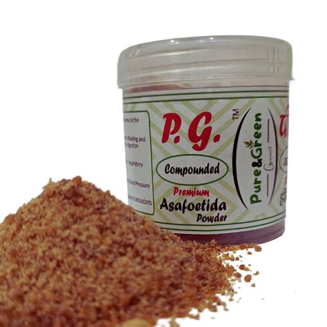 Pure Green Gourmet Asafoetida Powder Hing Pure Hing Powder Strong