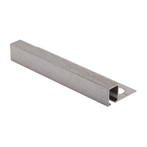 Genesis Brushed Chrome Square Edge Smart Tile Trim Tdp M Pro Tiler