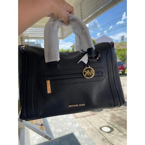 ORiginal Micheal Kors Carine Large Pebbled Leather Satchel Shopee