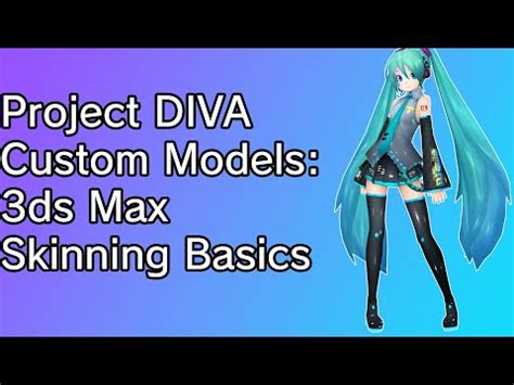 Project Diva Custom Models Ds Max Skinning Basics Youtube