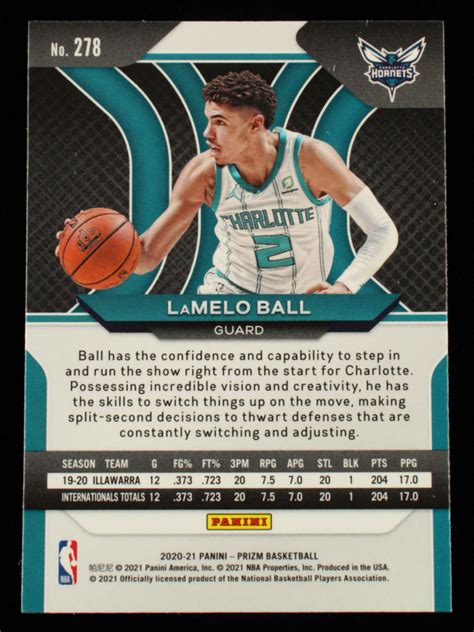 LaMelo Ball 2020 21 Panini Prizm 278 RC Pristine Auction