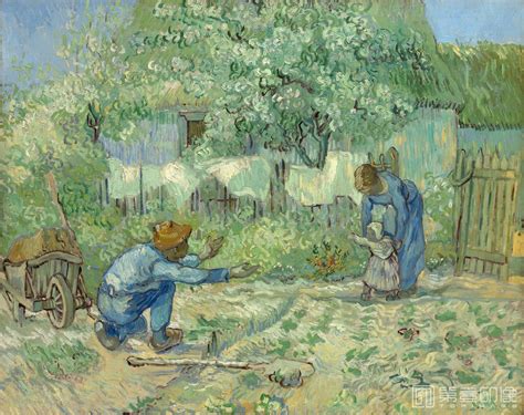 文森特威廉梵高 Vincent Willem van Gogh First Steps after Millet 103 油画作品 第壹印像