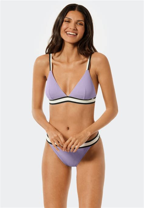 SCHIESSER Triangle Bikini Top California Dream Lila Schiesser