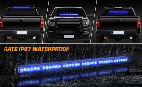 Amazon XRIDONSEN 35 Inch Traffic Advisor Light Bar 48 LED Strobe