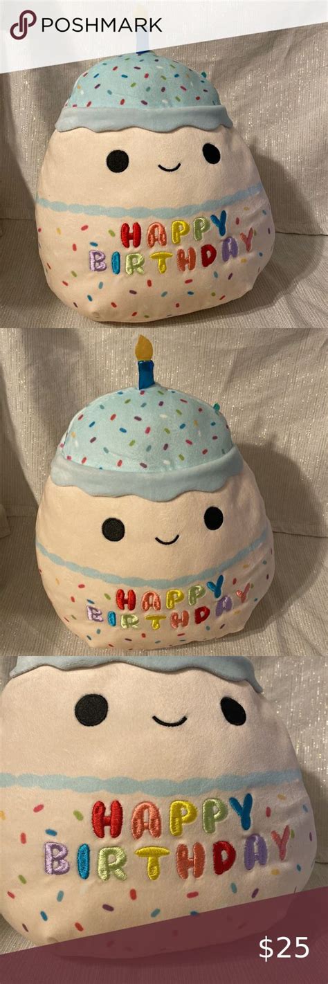 Squishmallows Kiks The Happy Birthday Cake Plush Soft Toy Without