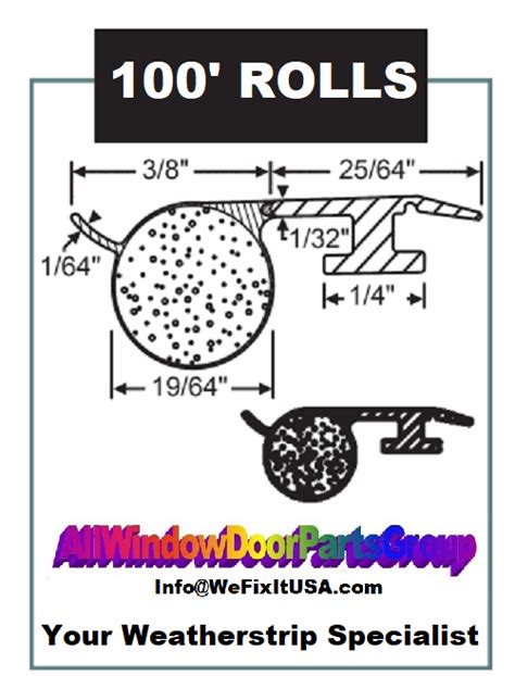 Beige Foam Offset Bulb Weatherstripping T Slot Design 100 Rolls