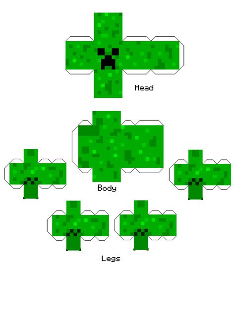 Creeper Pixels Papercraft Templates Papercraft The Best Porn Website