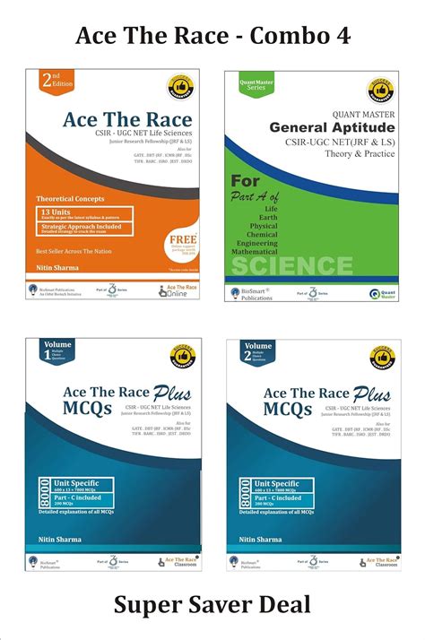 Buy Ace The Race Combo Csir Ugc Net Life Sciences Ace The Race