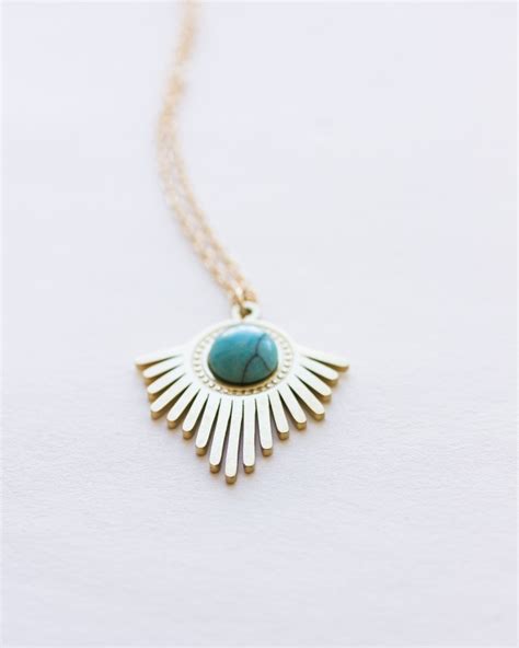 Boho Turquoise Necklace