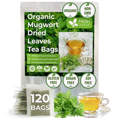 Amazon 120 Tea Bags Mugwort Tea Pure Organic Non GMO 100