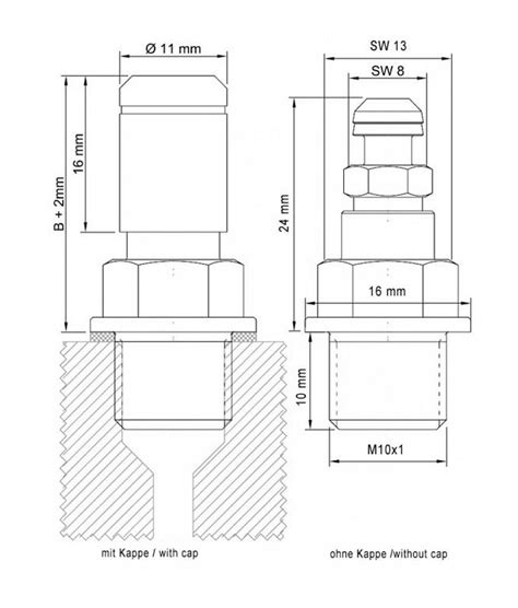 Stahlbus Bleeder Valve M X X Mm Flat Sealing Steel