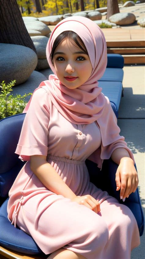 Hijab Muslims Beautiful Girl Fashion Model Ai Hijab Muslims Dress