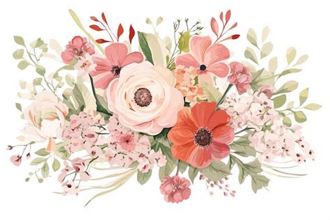 Premium Vector Flower Watercolor For Wedding