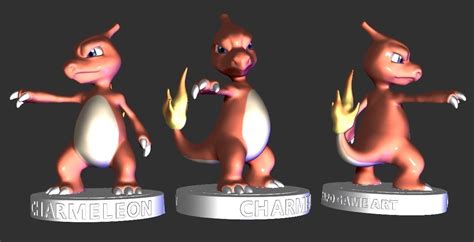 Pokemon Charmeleon 3d Print Model 3d Model 3d Printable Cgtrader